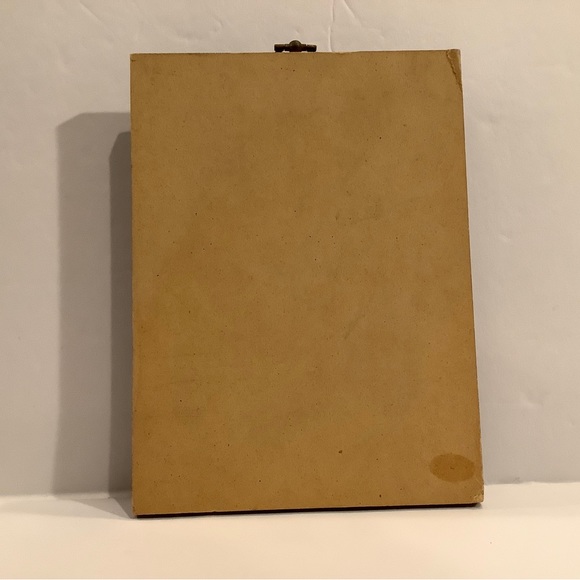 Vintage Marriage Creed Wall Plaque Floral Oval Wood Mounted 8x6. - Picture 3 of 4